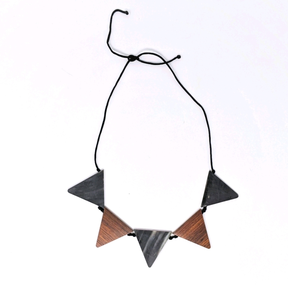 Wood & horn necklace from Madagascar